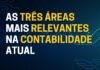 Quais são as três áreas mais relevantes na contabilidade atual Áreas mais relevantes na contabilidade