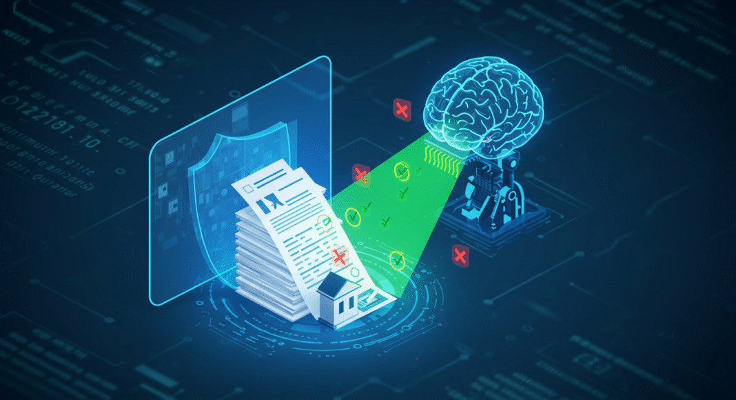 Image_fx (13) Um robô ou figura humanoide interagindo com um gráfico financeiro digital, simbolizando como a inteligência artificial ajuda empresas a evitar erros tributários.