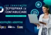IA Revoluciona a Contabilidade e É Destaque na III Convenção Sergipana Ilustração representando a IA revoluciona a contabilidade, com elementos tecnológicos e gráficos financeiros.