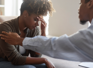 Um Novo Horizonte para o Trabalho: O Foco na Saúde Mental na Negociação Coletiva Uma foto de pessoas em uma mesa de reunião discutindo a importância da negociação coletiva trabalhista para a saúde mental dos funcionários.